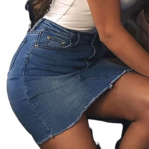 Nouvelle jupe en jean pour femme, cousue sur mesure, confortable, infroissable, légère, respirante, qualité supérieure - Product Image 6