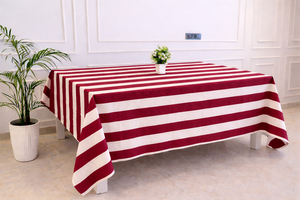 Nappe en coton florale indienne faite à la main, imprimée au bloc, moderne, écologique et durable, idéale pour les mariages, les dîners à la maison, les fêtes et les événements - Product Image 5