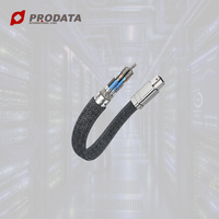 Kabel MCIO 8X Lurus Berlapis Perak Tembaga 30AWG Kecepatan Ultra Tinggi untuk Server AI