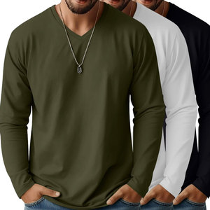Men's O-Neck Short Sleeve T-Shirt Solid Color Casual Regular Fit Canvas Nonwoven 180 Grams Blank Design - Product Image 1