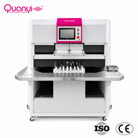 Équipement de fabrication QUANYI : Moteur à engrenages automatique pour chaussures, cimentage, séchage et activation des semelles extérieures, haute capacité 380V/220V