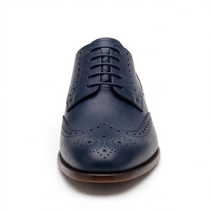 Chaussures habillées Oxford en cuir véritable pour hommes, à bout pointu, à lacets, couleur unie, pour le bureau et la carrière, toutes saisons, exportées du Bangladesh - Product Image 2