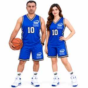 Maillot de basketball personnalisé 220g 100% polyester séchage rapide imprimé par sublimation avec nom du joueur, taille élastique, sans manches, pour homme - Product Image 2