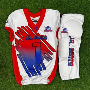 Maillots de rugby américains personnalisés en sublimation en gros, nouveau design, uniformes de ligue de football américain à personnaliser - Product Image 4