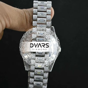Reloj de Lujo con Diamantes y Baño de Oro para Hombre y Mujer, Ideal para Fiestas y Uso Diario, Disponible a Precio de Fábrica - Product Image 3