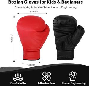 Gants de boxe pour débutants et enfants, gants d'entraînement de boxe adaptés aux hommes et aux femmes, gants légers et résistants aux chocs - Product Image 3