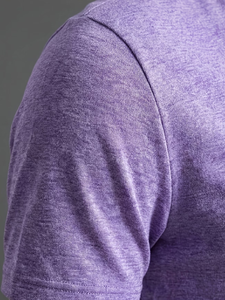 Men's for O-Neck Short Sleeve Knitted T-Shirt Regular Fit Casual Solid Color Regular Length Summer 200 Grams Breathable - Product Image 5