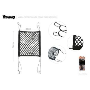 Filet de sécurité pour voiture Yommy Pet, 30x25cm, barrière en maille pour la protection des sièges arrière - Product Image 1