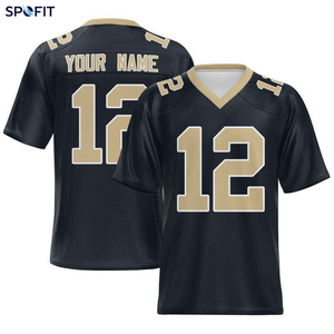 Camiseta Deportiva Personalizada al por Mayor, Venta Caliente 2026, Nombre del Equipo Personalizado, Estilo Americano, Alta Calidad, Cosida, 100% Algodón Transpirable, Fútbol Americano - Product Image 6