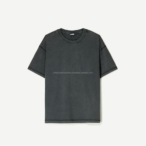 Stock de t-shirt surdimensionné vintage personnalisé pour hommes pour le printemps été lourd 100% coton coupe ample style décontracté Design vierge - Product Image 5