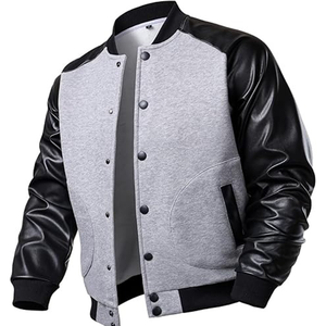 เสื้อแจ็คเก็ตเบสบอลแบบสั่งทำพิเศษสำหรับผู้ชาย รุ่น Voristy - Product Image 3