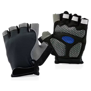 Manchons de cyclisme d'été personnalisés mi-doigts pour hommes et femmes, en polyester imperméable et respirant. - Product Image 1