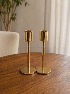 <b>Bulk</b> Order Vintage Style Metal <b>Candle</b> Stand Solid Brass & Cast Aluminum Tabletop <b>Candle</b> Holder Exporter Moradabad India - Product Image 1