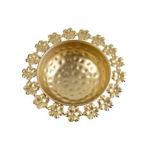 Panier de rangement de cuisine rond moderne en fer, bol décoratif pour fruits, légumes et pain - Product Image 1