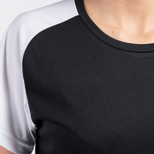 Ensembles d'uniformes de basketball pour femmes, noir et blanc, manches courtes, séchage rapide, respirant, 100% polyester, vêtements d'équipe athlétique, couleurs personnalisées - Product Image 6
