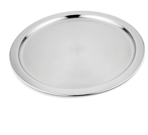 Plateau de service en aluminium de qualité supérieure pour restaurants et bars, plateau rond personnalisé - Product Image 1