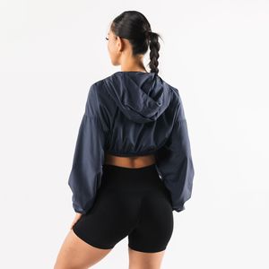 Veste coupe-vent décontractée épaisse, imperméable et respirante à fermeture éclair, idéale pour le yoga et le fitness en hiver, pour femme - Product Image 2