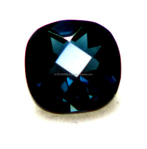 Topaze bleue de Londres naturelle forme de coussin coupe à facettes fabrication de bijoux pierre de naissance de novembre pierre précieuse en vrac à faible coût OEM - Product Image 2
