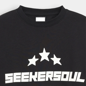 เสื้อสเวตเชิ้ตทรงสถาปนิกพร้อมกระเป๋าซ่อนในตะเข็บและฮู้ดลาย "ฉลาม" เย็บสองชั้น - Product Image 5