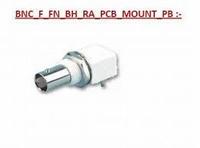 Connecteur coaxial RF BNC femelle à angle droit en acier inoxydable plaqué or 50 ohms étanche IP65 pour montage sur circuit imprimé