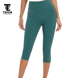 Leggings Capri pour femmes de haute qualité, décontractés et respirants, pour la gym, le yoga, la remise en forme, service OEM, leggings personnalisés pour femmes - Product Image 4