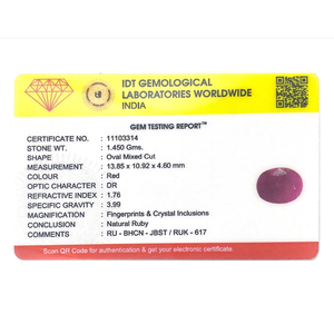 Natural African Ruby 7.25 Carat Oval Cut Loose Gemstone for Fine Jewelry - Product Image 4