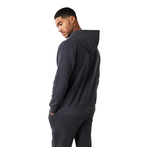Ensemble de survêtement à capuche pour homme avec pantalon large, coupe décontractée, ourlet ouvert, style streetwear décontracté, vente en gros, ensembles de vêtements deux pièces personnalisés OEM - Product Image 6