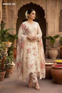 Diseño moderno, última colección, chifón de cristal con adornos Khatli y bordados con lentejuelas, traje Salwaar y dupatta, proveedor indio. - Product Image 3