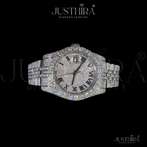 Montres-bracelets pour hommes en quartz, luxueuses et tendance, serties de diamants Moissanite, best-sellers, provenant d'un fournisseur indien de premier plan, prix d'usine - Product Image 2