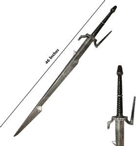 Épée large médiévale rustique en acier au carbone forgé à la main de 44 pouces, vente en gros OEM - Product Image 4