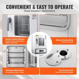 ตู้บ่มเพาะเชื้อวิทยาศาสตร์ดิจิตอลควบคุมอุณหภูมิด้วยระบบ PID ขนาด 20 ลิตร อุณหภูมิคงที่ RT+5-65 องศาเซลเซียส สำหรับห้องปฏิบัติการจุลชีววิทยา - Product Image 5