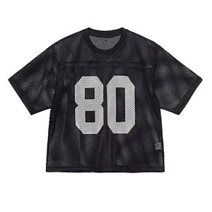 Camiseta Deportiva Retro de Fútbol Americano y Fútbol Soccer, Personalizada OEM, de Alta Calidad, en Malla de Poliéster, Estilo Holgado, Corta, Tallas Grandes, para Verano - Product Image 2
