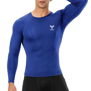 Chemises de compression d'hiver pour hommes, tricotées, en tissu respirant, coupe classique, conçues pour la salle de sport, l'entraînement et les performances sportives - Product Image 2