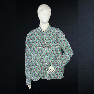 Casual For Women Hand Block Printed Floral Cotton Ethnic Wear Indian <b>Summer</b> Shirt India & Pakistan Clothing - Product Image 5