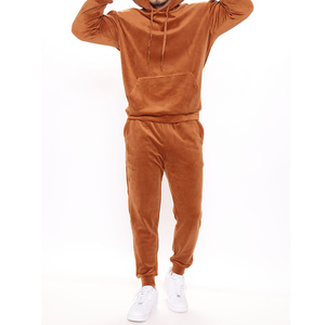 Ensemble de survêtement unisexe surdimensionné en coton 100% de luxe, fabriqué par un fabricant, poids lourd 500 g/m², sweat à capuche et pantalon de jogging pour hommes - Product Image 1