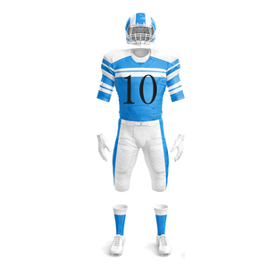 Uniforme de Fútbol Americano de Alto Rendimiento, Transpirable, 100% Poliéster, Tejido de Secado Rápido, Impresión por Transferencia de Calor, Colores Personalizados, OEM - Product Image 1