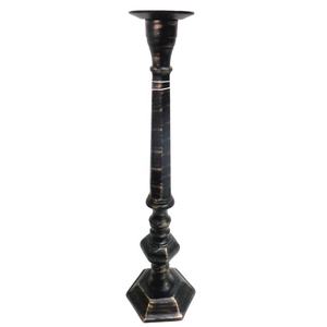 Long Aluminum Black Gold <b>Candle</b> Holder Pillar Antique Design <b>Candle</b> Taper Handmade <b>Bulk</b> - Product Image 1