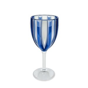 Verres à vin en plastique acrylique coloré de 9 oz en gros pour les fêtes en plein air et les restaurants - Product Image 1