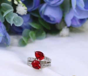 Classy Premium Quality Brass <b>Silver</b> Plated Stone Look <b>Adjustable</b> Stylish <b>Ring</b> for Function Wedding Wear Collection fo - Product Image 4