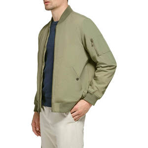 Blouson Bomber Homme Slim Fit en Cuir Véritable Suède Personnalisé OEM Zippé Tendance Hiver Décontracté - Product Image 3