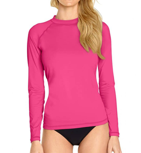 2026 Customized Women Beach Rash Guard Long Sleeves <b>Surfing</b> Swimming Spandex Breathable Eco-Friendly OEM Digital <b>Printed</b> - Product Image 4