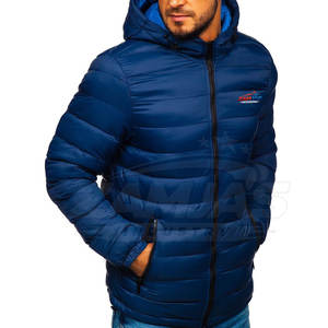 Veste matelassée personnalisable OEM pour homme, style streetwear, couleur unie, en toile, pour l'hiver, avec un design extérieur tendance - Product Image 3