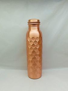 Polished and attractive etching design copper water <b>bottle</b> stylish, sleek, and ideal for yoga & wellness copper filter <b>bottle</b> - Product Image 5
