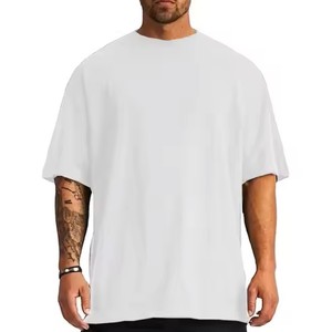 T-shirt pour homme de qualité supérieure, nouvelle arrivée, pur coton, broderie personnalisée, impression DTG sur le devant, séchage rapide, respirant, manches courtes - Product Image 4