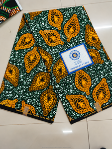 <b>Burgundy</b> Yellow African Wax Print Ankara Fabric Paisley Medallion Pattern for Women Dressmaking - Product Image 3