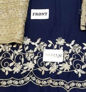 Traje de gasa bordado indio paquistaní, Gharara bordado pesado, gran oferta, 2021 - Product Image 5