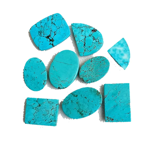 Piedra Natural Turquesa Azul Howlite, Cristal Mixto en Formas Variadas, Gema Suelta Cabujón, Cristal Curativo, Gema en Todas las Formas, Cabujón - Product Image 2