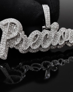 จี้เพชรโมอิสซาไนต์ทรงหรูหราสไตล์ฮิปฮอป Dvars Diamond DDP-167 เงินแท้ 925 ประดับเพชร รูปเลขนำโชค ตัวอักษรย่อ สำหรับแร็ปเปอร์  แบบ unisex - Product Image 1