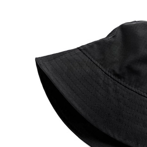 Sombrero de Pescador Unisex Negro Sólido, 100% Algodón, Estilo Casual para Exteriores, para Adultos, Primavera/Verano, Talla 56-58CM - Product Image 2
