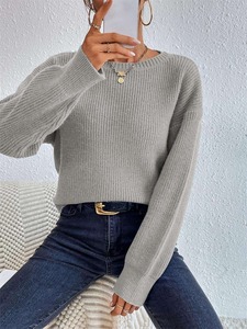 Suéter de Invierno para Mujer, Diseño Moderno 2026, Holgado, Manga Larga, Premium, Alta Calidad, Nailon/Acrílico, Logotipo Frontal - Product Image 4